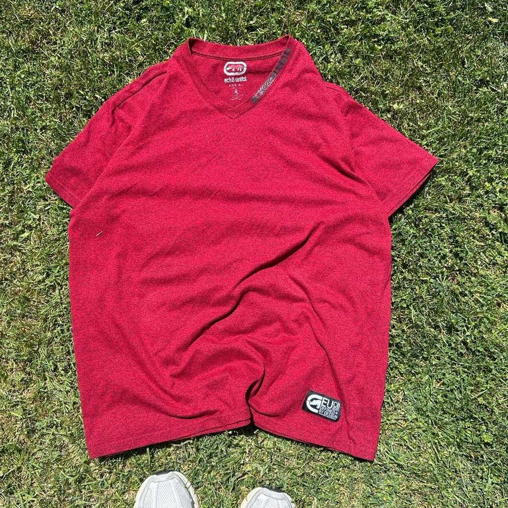 ECKO Unltd. Red Men's V-Neck Shirt